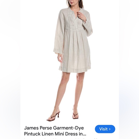 James Perse Light Beige Mini Dress - Picture 1 of 4